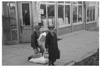 Farm Children on Street Corner Northome Minnesota 1937 - Available at KNOWOL