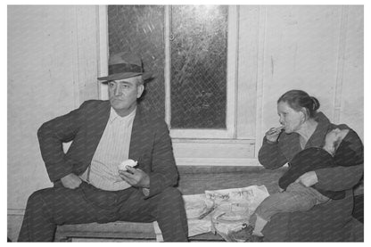 Farm Family Enjoying Pie Supper McIntosh County 1940 - Available at KNOWOL