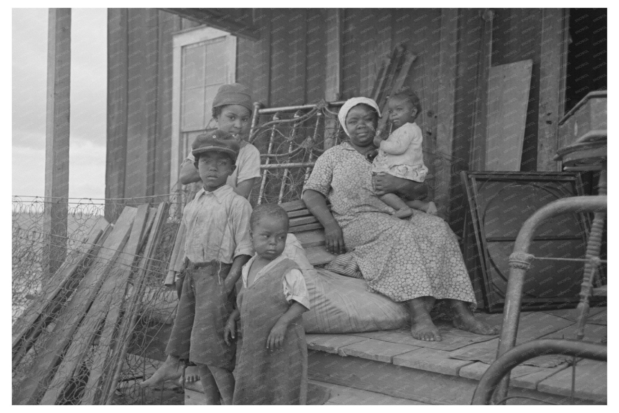 Farm Family in New Madrid County May 1938 - Available at KNOWOL