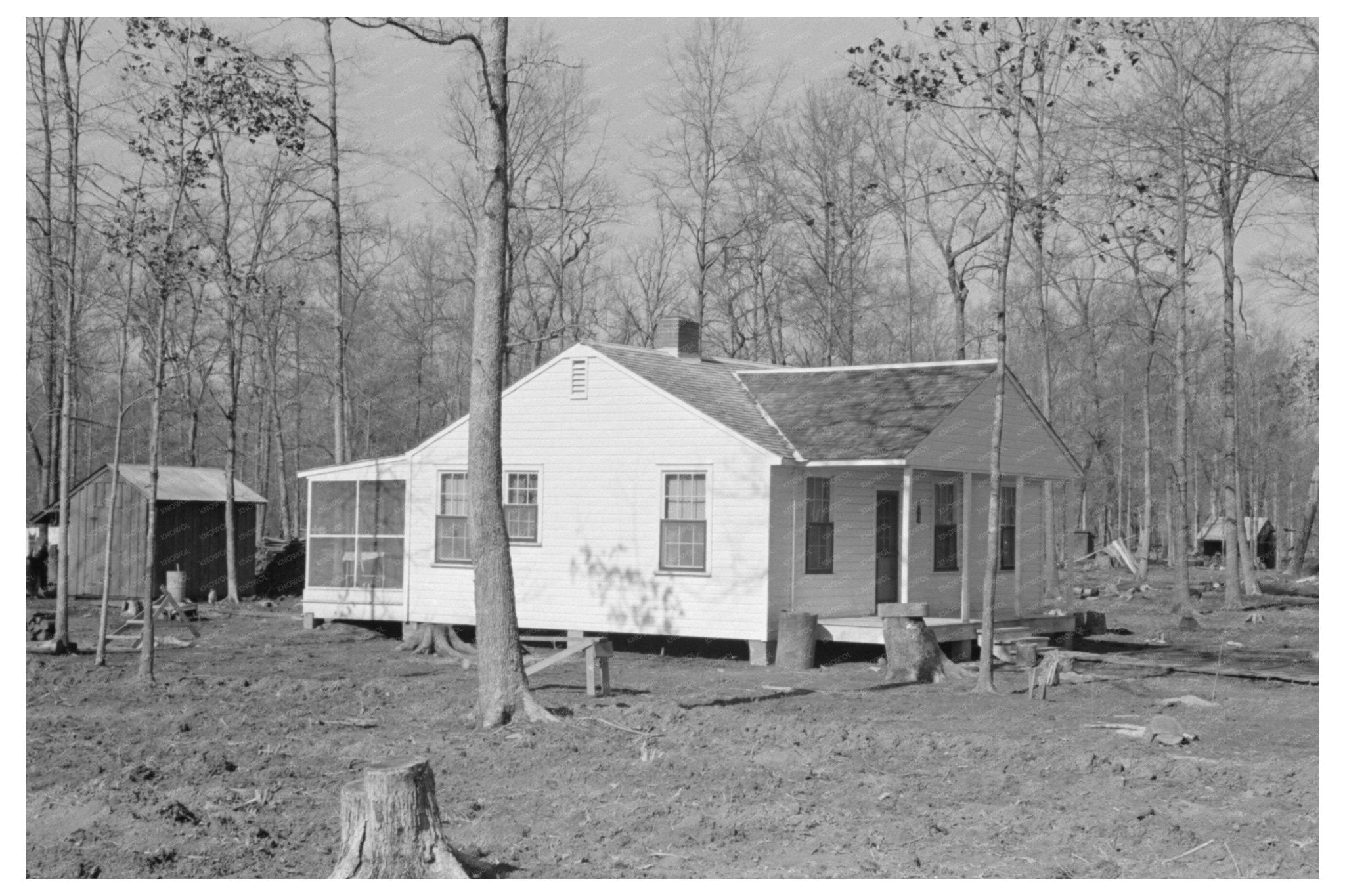 Farm Home in Chicot Farms Arkansas January 1939 - Available at KNOWOL