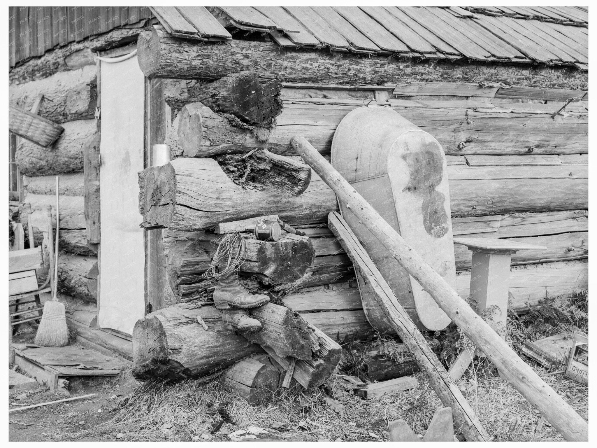 Farm Life in Bonner County Idaho 1939 Rural Bathrooms - Available at KNOWOL