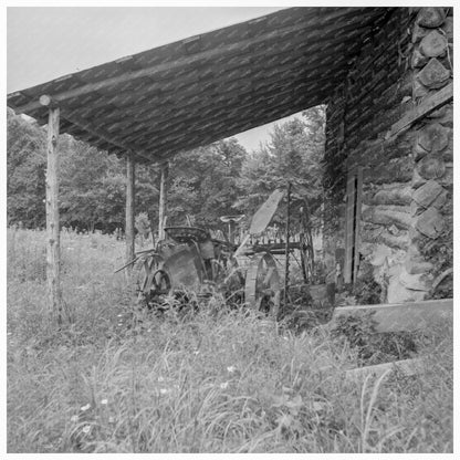 Farm Machinery Storage in Tobacco Barn July 1939 - Available at KNOWOL