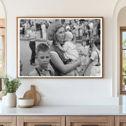 Farm Mother and Children at National Rice Festival 1938 - Available at KNOWOL