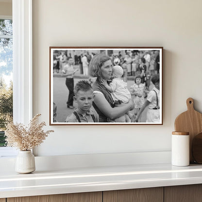 Farm Mother and Children at National Rice Festival 1938 - Available at KNOWOL