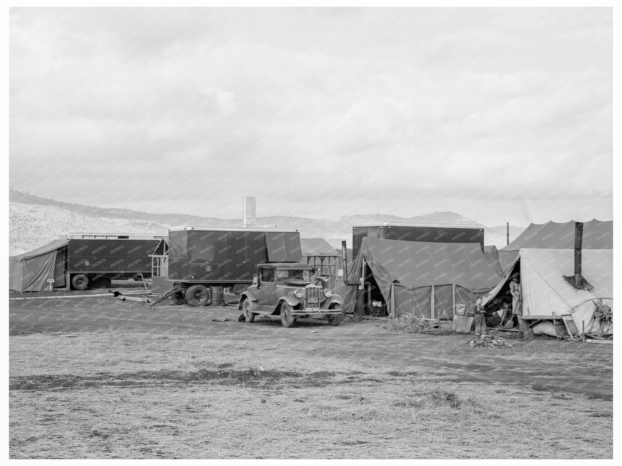 Farm Security Administration Camp Merrill Oregon 1939 - Available at KNOWOL