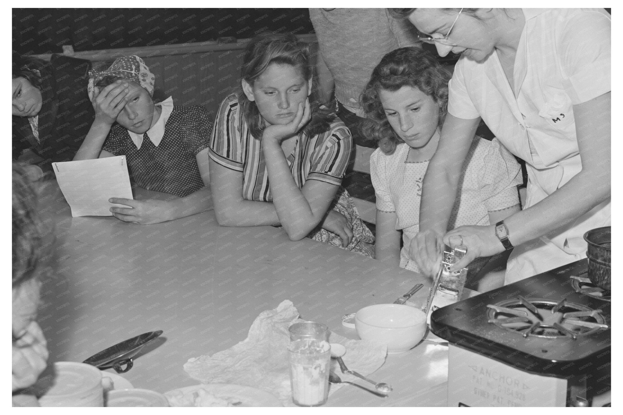 Farm Security Administration Food Prep Demo February 1942 - Available at KNOWOL