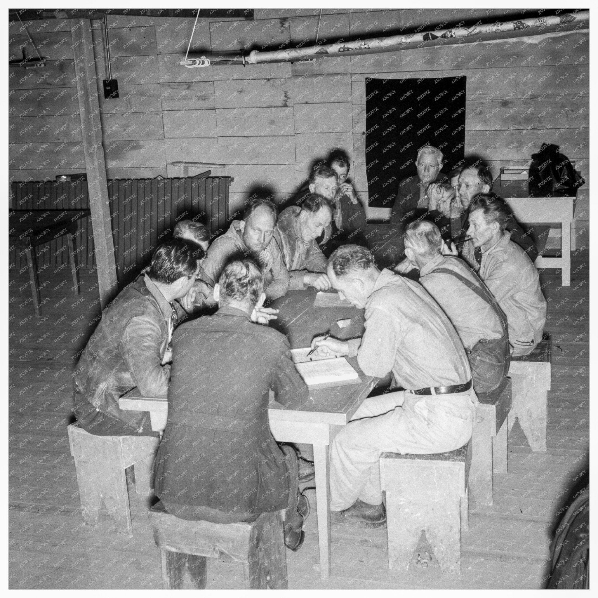 Farm Security Administration Migrant Camp Meeting 1939 - Available at KNOWOL