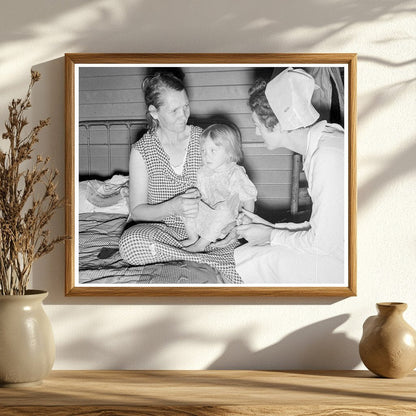 Farm Security Administration Nurse Examines Sick Baby 1939 - Available at KNOWOL