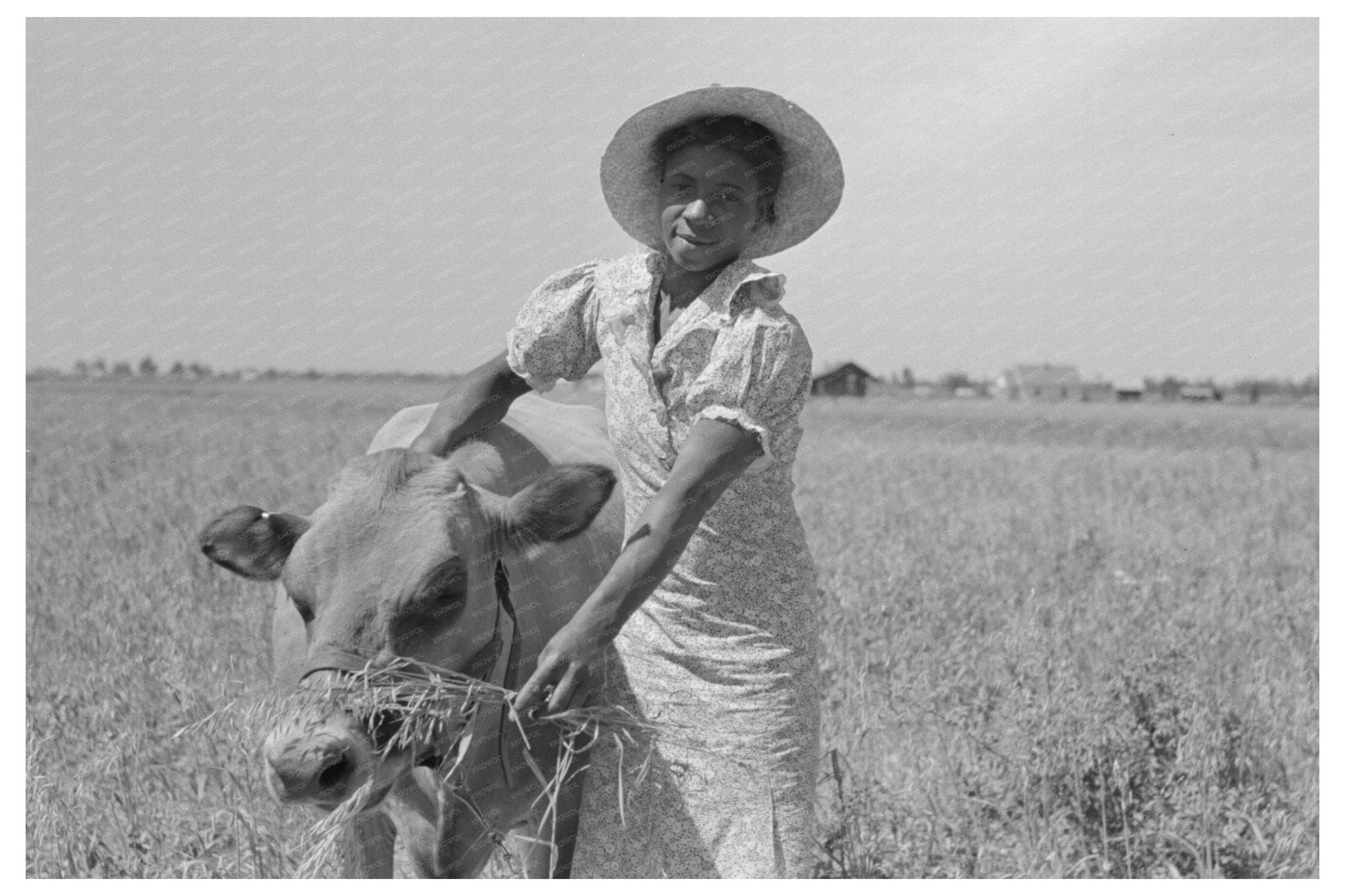 Farm Security Administration Wife with Cow Southeast Missouri 1938 - Available at KNOWOL