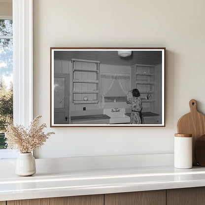 Farm Wife Doing Laundry at Lake Dick Arkansas 1938 - Available at KNOWOL