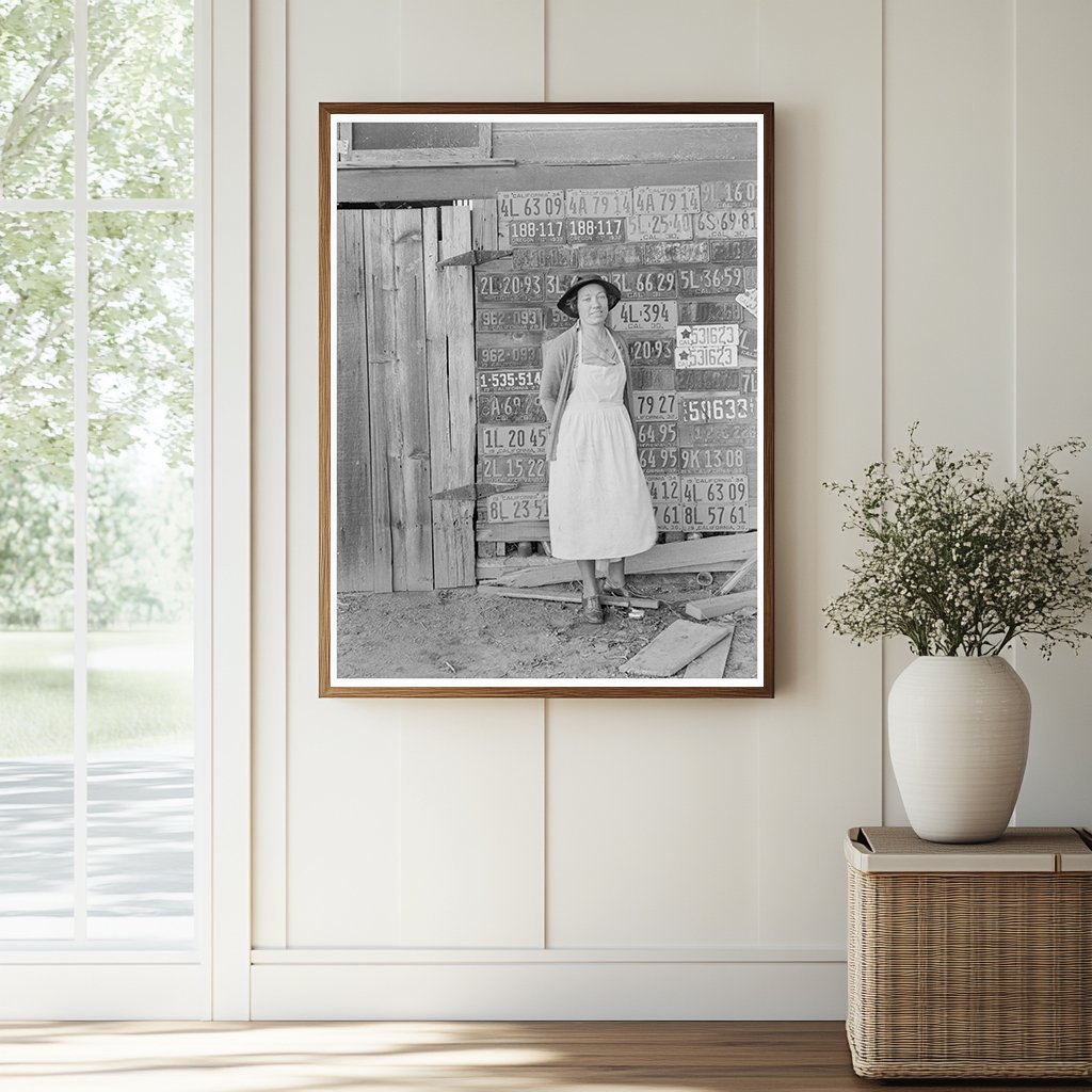 Farm Woman by Barn Door Tulare County California 1938 - Available at KNOWOL