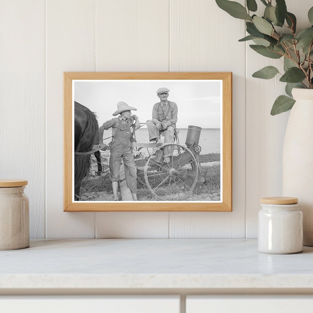 Farmer and Son in Stanton Texas 1937 FSA Collection - Available at KNOWOL