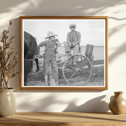 Farmer and Son in Stanton Texas 1937 FSA Collection - Available at KNOWOL