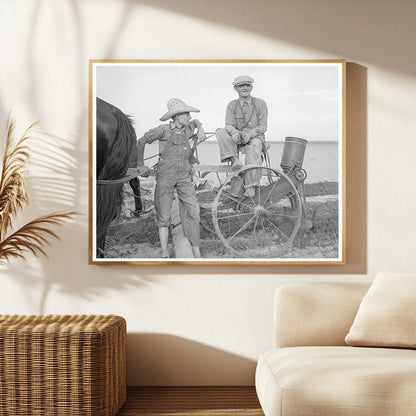 Farmer and Son in Stanton Texas 1937 FSA Collection - Available at KNOWOL