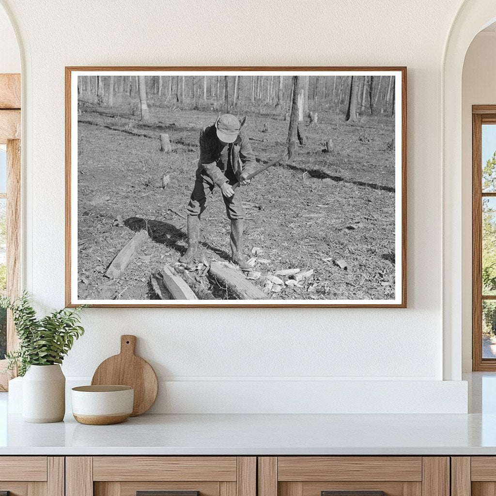 Farmer at Chicot Farms Arkansas January 1939 - Available at KNOWOL