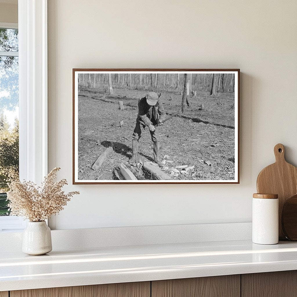 Farmer at Chicot Farms Arkansas January 1939 - Available at KNOWOL