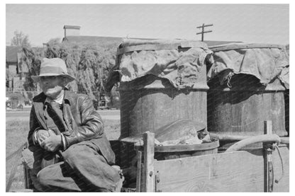 Farmer at Liquid Feed Loading Station Owensboro 1938 - Available at KNOWOL