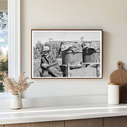 Farmer at Liquid Feed Loading Station Owensboro Kentucky 1938 - Available at KNOWOL