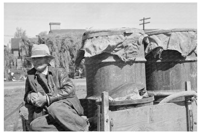 Farmer at Liquid Feed Loading Station Owensboro Kentucky 1938 - Available at KNOWOL