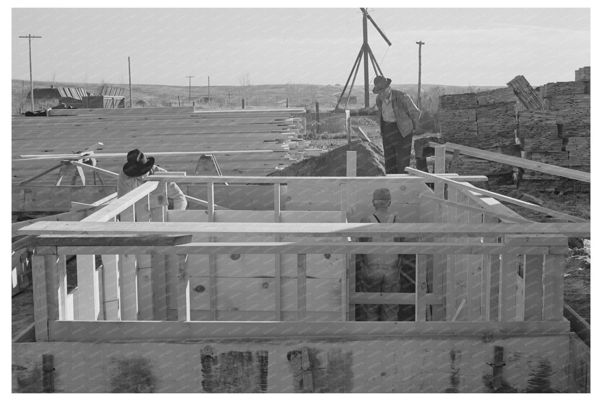 Farmer Builds House in Canyon County Idaho 1941 - Available at KNOWOL