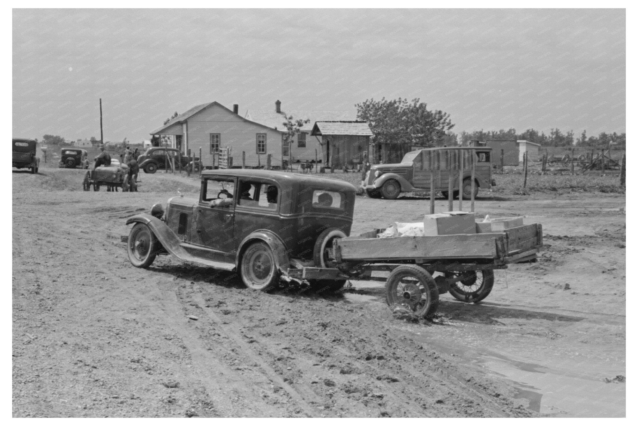 Farmer by Trailer in Southeast Missouri May 1938 - Available at KNOWOL