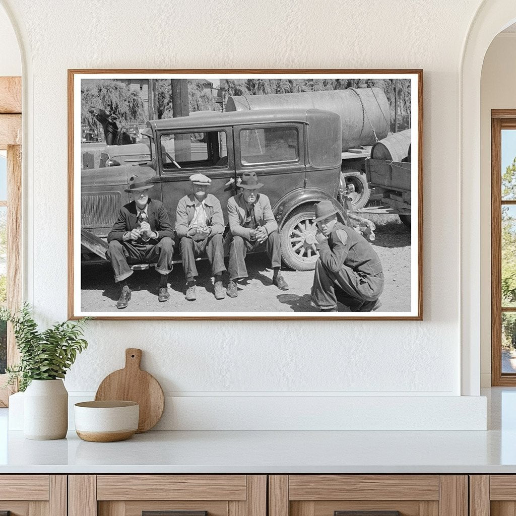 Farmer in Wagon at Liquid Feed Station Owensboro 1938 - Available at KNOWOL