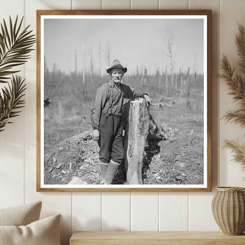 Farmer Lon Allen in Iron River Michigan May 1937 - Available at KNOWOL