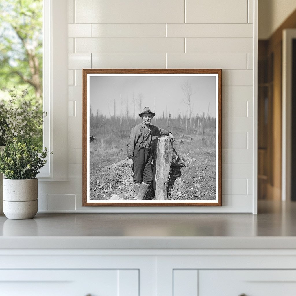 Farmer Lon Allen in Iron River Michigan May 1937 - Available at KNOWOL