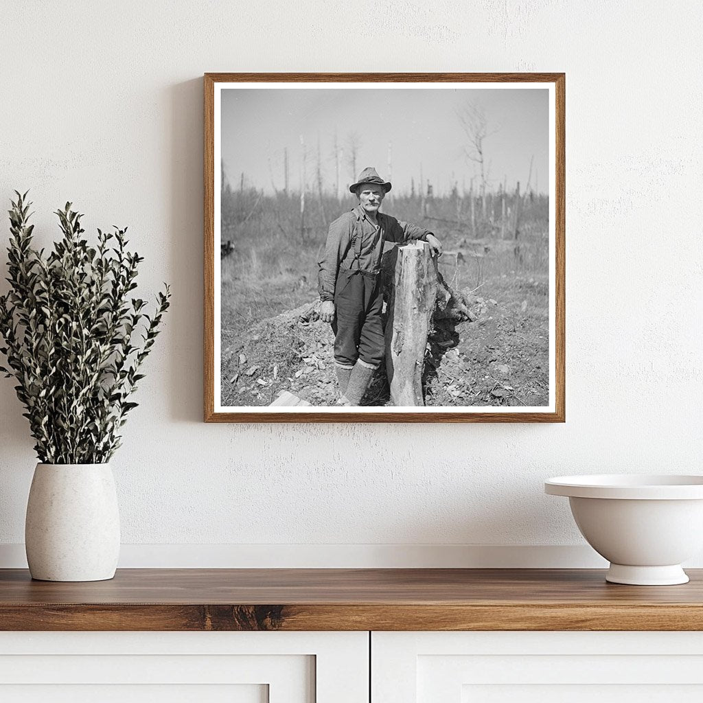 Farmer Lon Allen in Iron River Michigan May 1937 - Available at KNOWOL