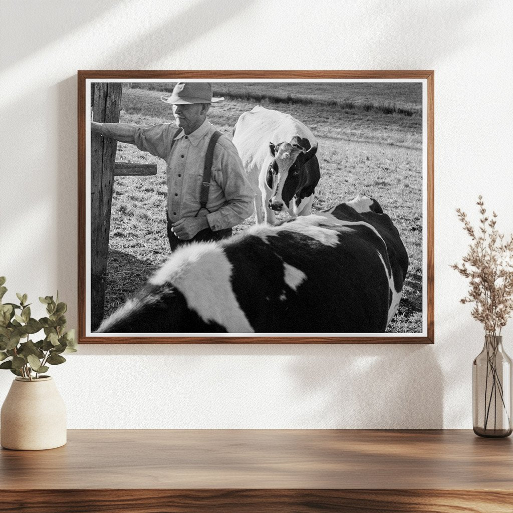 Farmer with Horses at Shoestring Valley 1939 - Available at KNOWOL