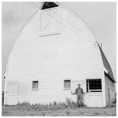 Farmer with New Barn in Oregon October 1939 - Available at KNOWOL