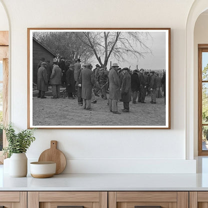 Farmers at Aledo Auction Lunch Shed November 1936 - Available at KNOWOL