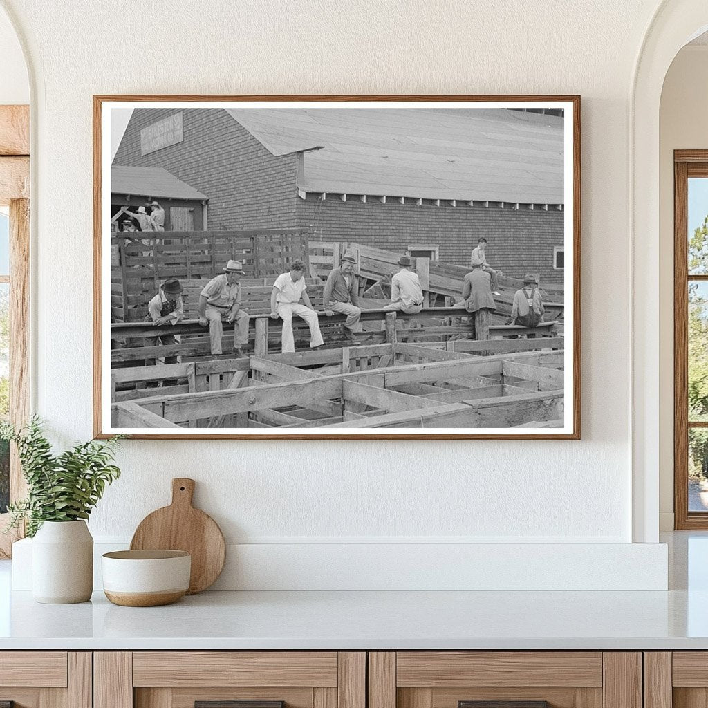 Farmers at Cattle Auction in Sikeston Missouri May 1938 - Available at KNOWOL