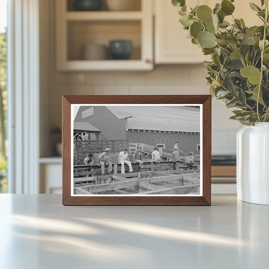 Farmers at Cattle Auction in Sikeston Missouri May 1938 - Available at KNOWOL