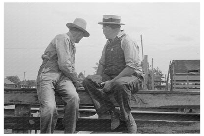 Farmers at Cattle Auction Sikeston Missouri May 1938 - Available at KNOWOL