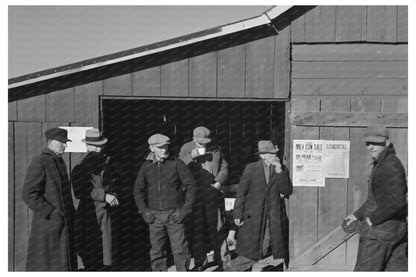 Farmers at Country Auction Aledo Illinois November 1936 - Available at KNOWOL