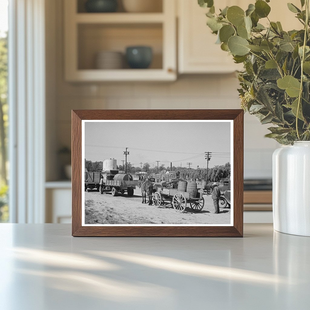 Farmers at Liquid Feed Loading Station Owensboro Kentucky 1938 - Available at KNOWOL