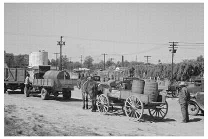 Farmers at Liquid Feed Loading Station Owensboro Kentucky 1938 - Available at KNOWOL