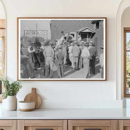 Farmers at Peach Auction Sikeston Missouri May 1938 - Available at KNOWOL