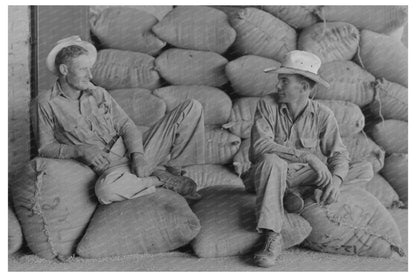 Farmers at Rice Mill in Abbeville Louisiana September 1938 - Available at KNOWOL