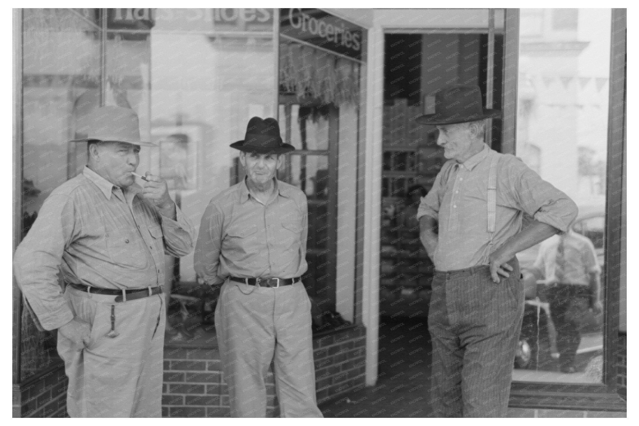 Farmers at Store in Crowley Louisiana October 1938 - Available at KNOWOL