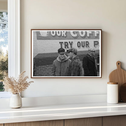 Farmers at Street Corner Williston North Dakota 1937 - Available at KNOWOL