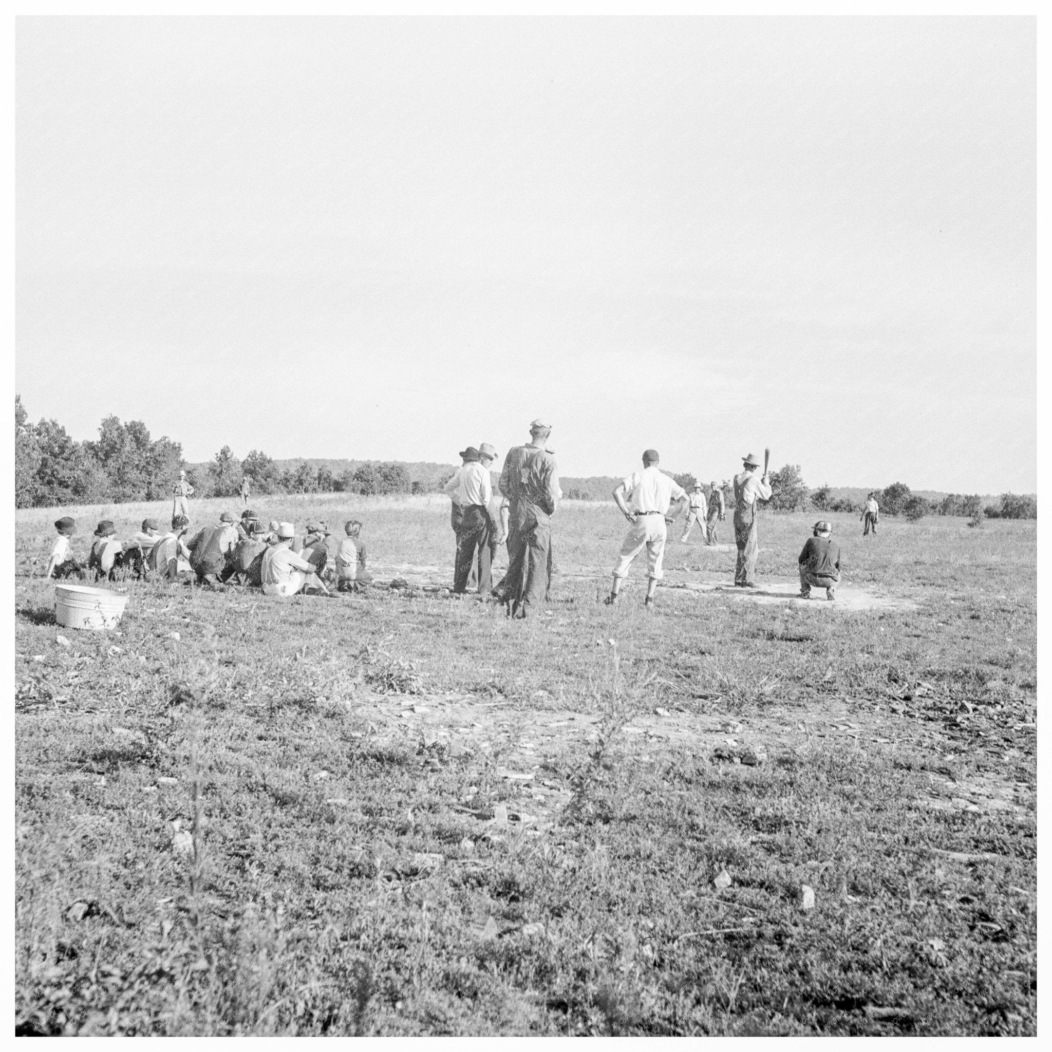 Farmers Baseball Game Arkansas August 1938 - Available at KNOWOL