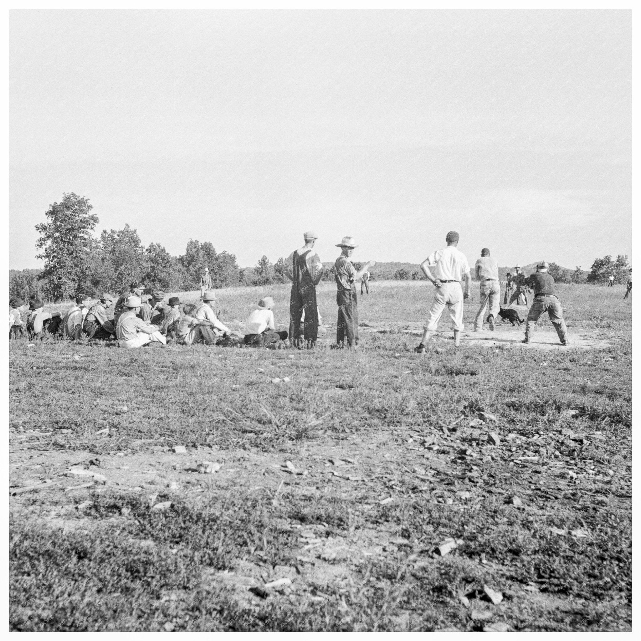 Farmers Baseball Game in Mountain Home Arkansas 1938 - Available at KNOWOL