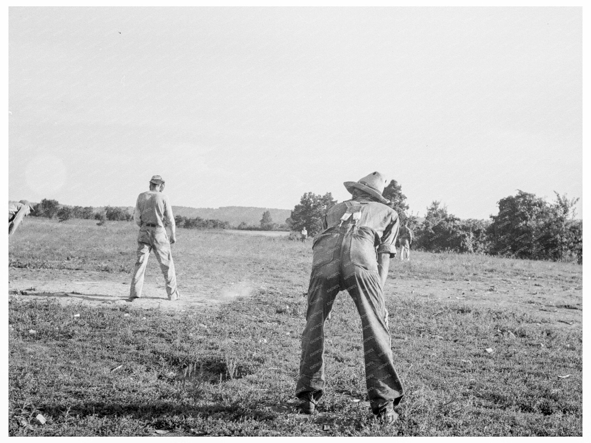 Farmers Baseball Game in Northern Arkansas 1938 - Available at KNOWOL