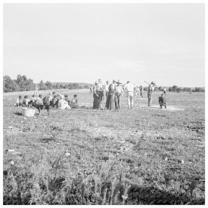 Farmers Baseball Game in Rural Arkansas 1938 - Available at KNOWOL