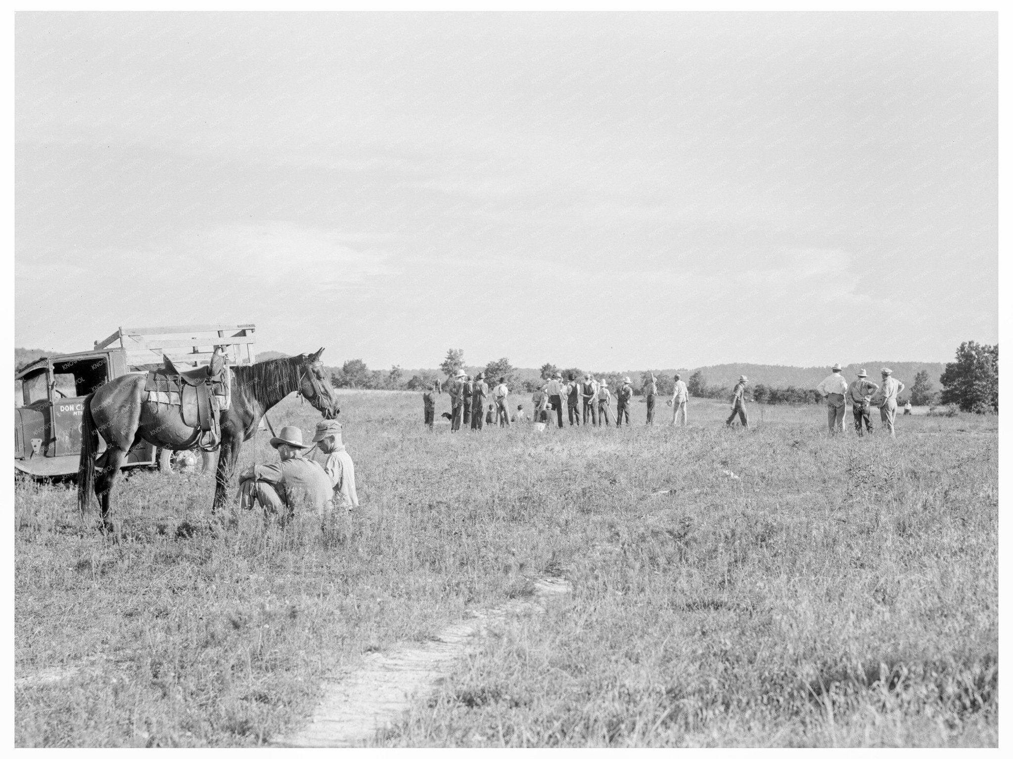 Farmers Baseball Game Mountain Home Arkansas 1938 - Available at KNOWOL