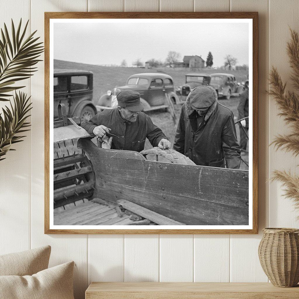 Farmers Closing Sale at Sheroans Farm Indiana February 1937 - Available at KNOWOL