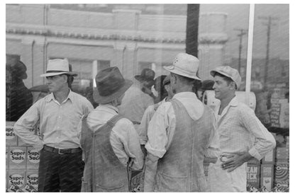 Farmers Conversing on Street in Caruthersville Missouri 1938 - Available at KNOWOL