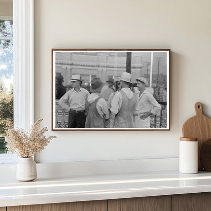 Farmers Conversing on Street in Caruthersville Missouri 1938 - Available at KNOWOL